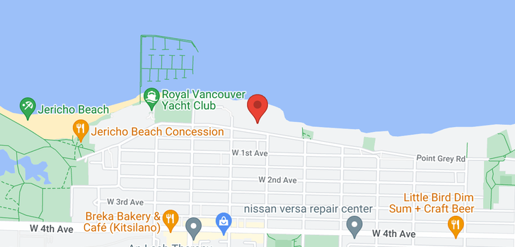 map of 3533 POINT GREY ROAD